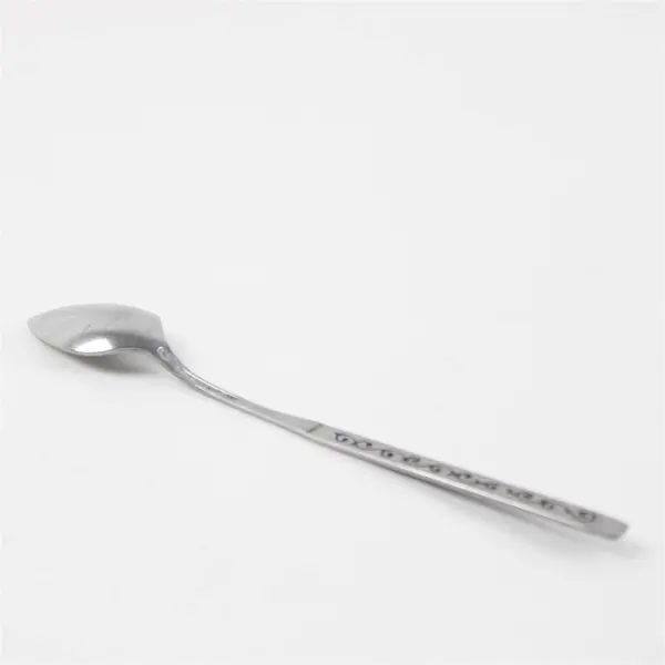 Set of 5 Oneida Spanish Court Stainless Ice Tea Spoons 7.5"