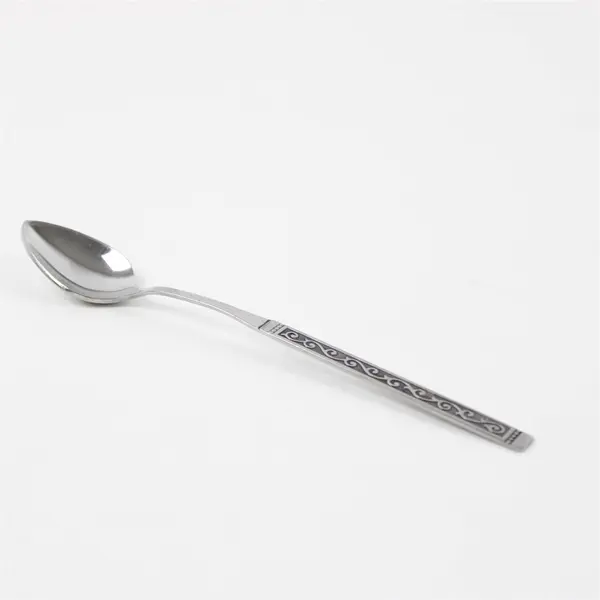 Set of 4 Oneida Spanish Court Stainless Ice Tea Spoons 7.5"