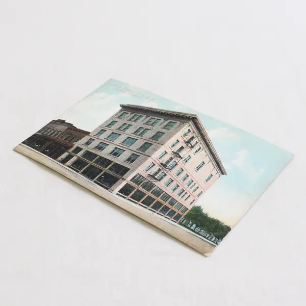 White Temple IOOF Eugene Oregon Color Litho Postcard Portland Post Card Co