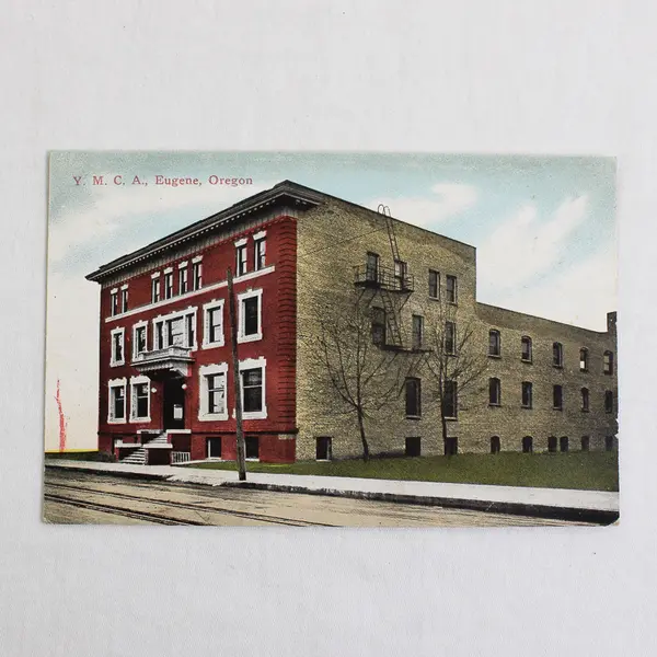 YMCA Building Eugene Oregon Color Litho Postcard W.J. Hill 