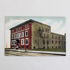 YMCA Building Eugene Oregon Color Litho Postcard W.J. Hill 