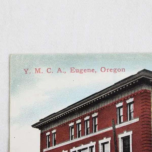 YMCA Building Eugene Oregon Color Litho Postcard W.J. Hill 