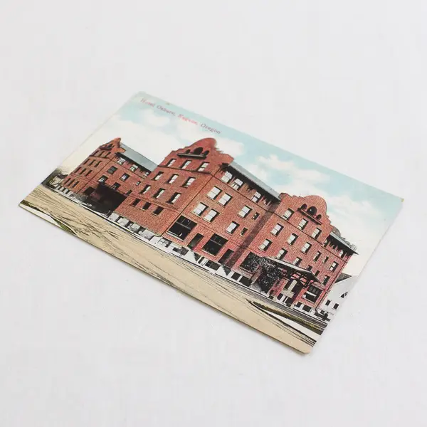 Hotel Osburn Eugene Oregon Color Litho Postcard W.J. Hill 1910s