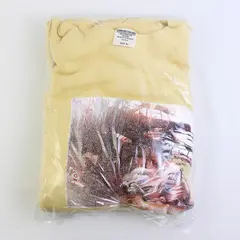 NWOT Vtg Comfort Colors Adult XL Yellow Sleeping Wolf Graphic Pullover Sweater