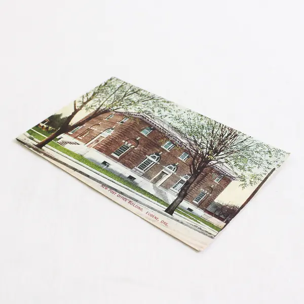 New Post Office Building Eugene Oregon Color Litho Postcard 1910s E.C. Kroll