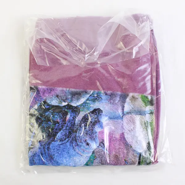 NWOT Vtg Comfort Colors Adult XL Purple Rhino Graphic Short Sleeve T-Shirt