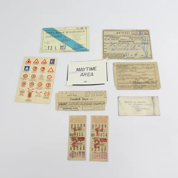 Lot Of 1950s USAF Germany Papers Photos Ephemera Ivan T Sanders Air Policeman