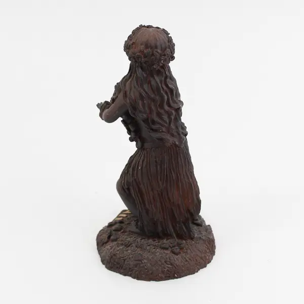 Vintage K.C. Co. Hawaiian Hula Girl Resin Figurine Hawaii 6.25"