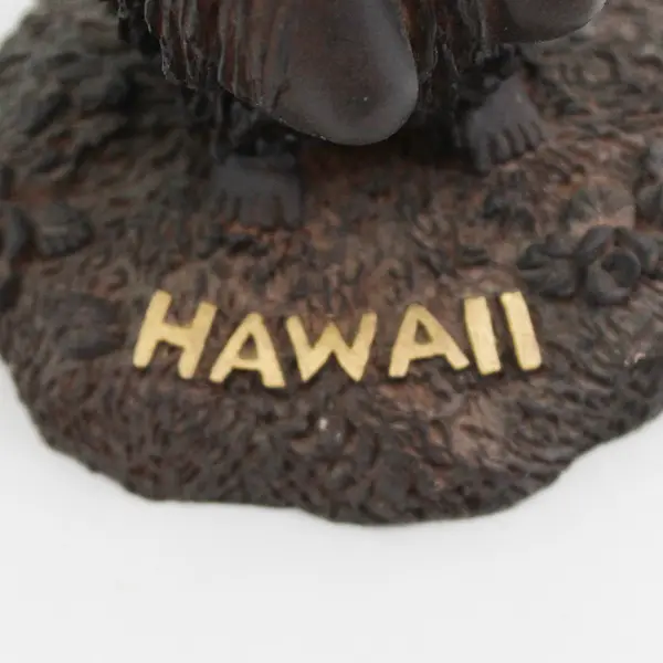 Vintage K.C. Co. Hawaiian Hula Girl Resin Figurine Hawaii 6.25"
