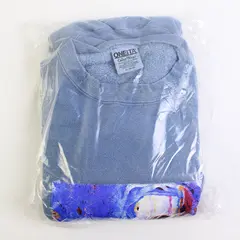 NWOT Vtg Oneita Adult XL Blue Tiger Graphic Crew Neck Pullover Sweater