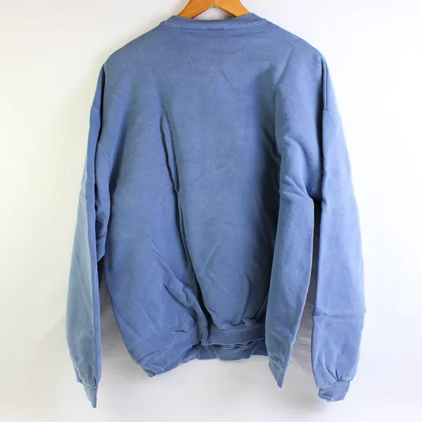 NWOT Vtg Oneita Adult XL Blue Tiger Graphic Crew Neck Pullover Sweater