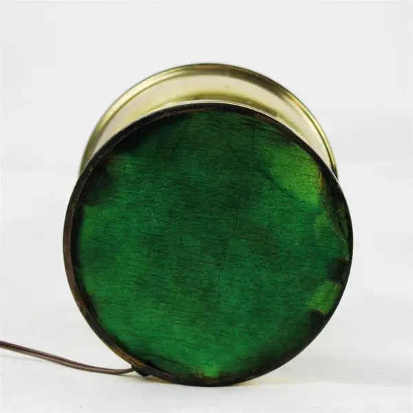  Brass Vintage Table Lamp MCM Faux Oil Lamp Electric Tested