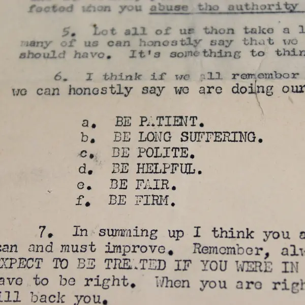 517th Air Police Squadron Conduct Of Air Policemen Letter 1953 Wiesbaden Area 