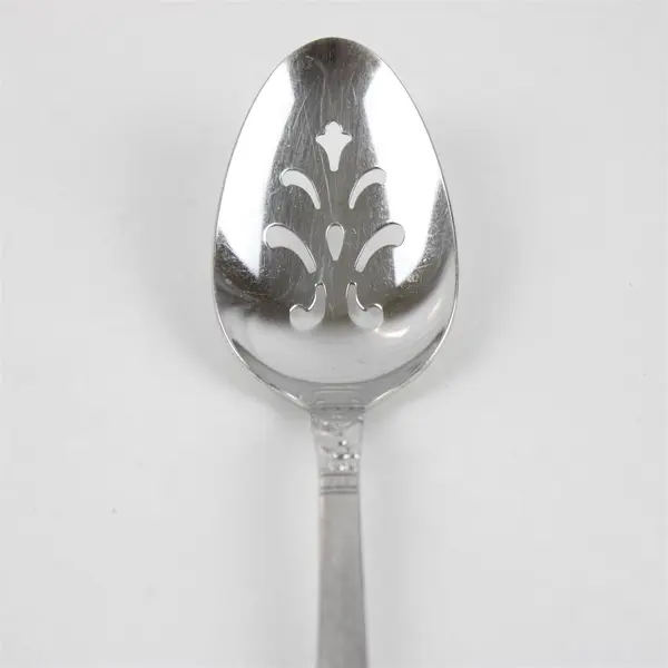 Set of 3 Oneida Brookwood Burnished Stainless Pierced Tablespoons