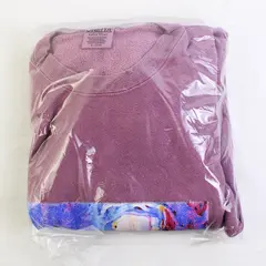 NWOT Vtg Oneita Adult XL Purple Tiger Graphic Crew Neck Pullover Sweater