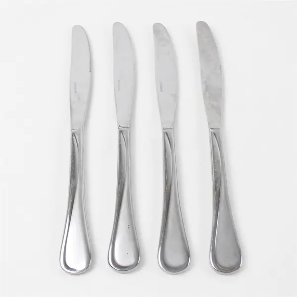 Set of 4 Oneida Satin Flight Stainless Modern Solid Knives 