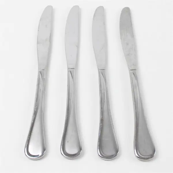 Set of 4 Oneida Satin Flight Stainless Modern Solid Knives 