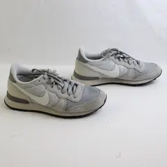 Nike Shoes Women 6.5 Internationalist Wolf Gray Mesh Suede Trainer #629684-015