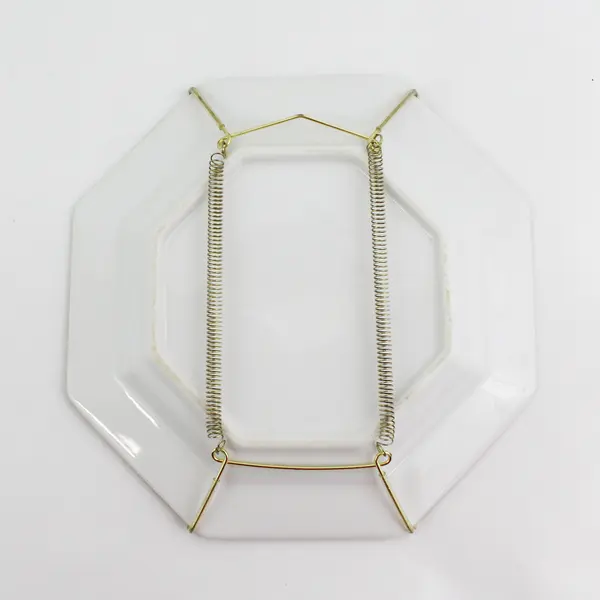 Hand Painted Porcelain To Mother With Love Octagon Plate with Hanger