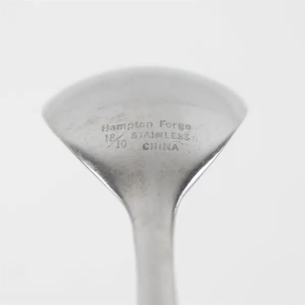 Set of 4 Hampton Forge Teardrop Stainless Place/Oval Soup Spoons