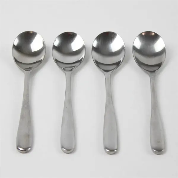 Set of 4 Hampton Forge Teardrop Stainless Teaspoons