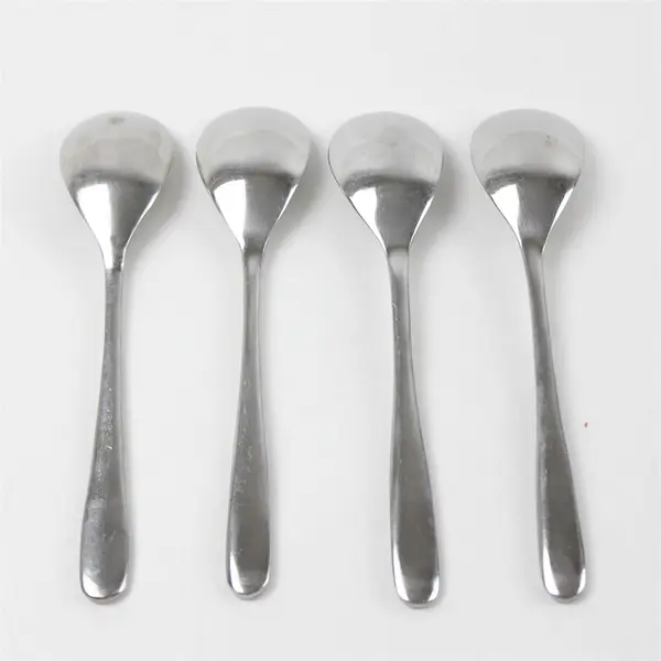 Set of 4 Hampton Forge Teardrop Stainless Teaspoons