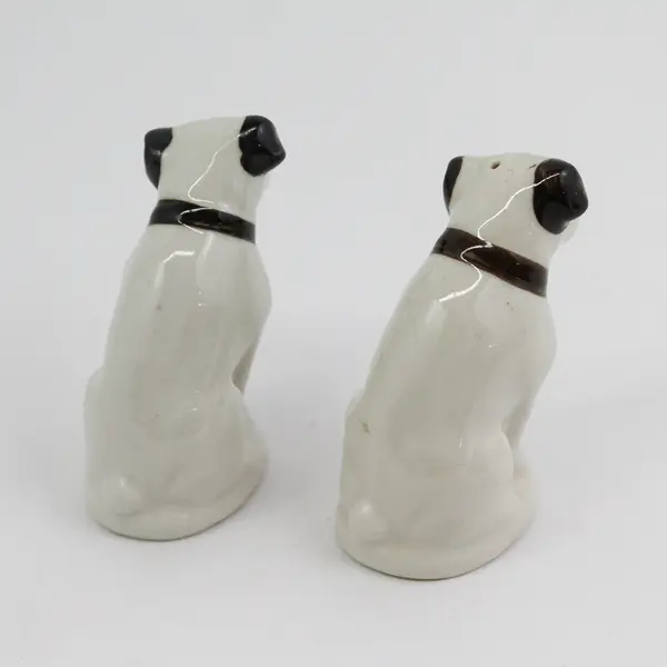 Vintage RCA Victor "Nipper" Dog Salt And Pepper Shakers