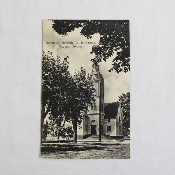 Humphrey Memorial M.E. Church Eugene Oregon Litho Postcard Sprouse 1910s