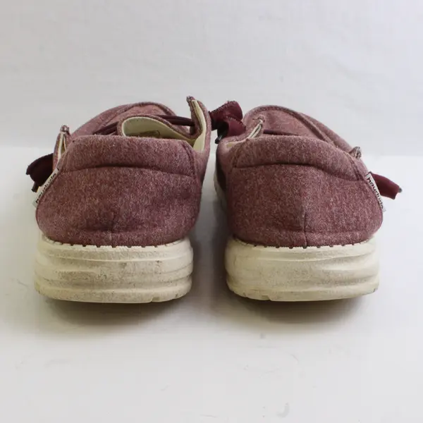 Hey Dude Wendy Burgundy Women’s Size 9 Slip On Loafer Shoe