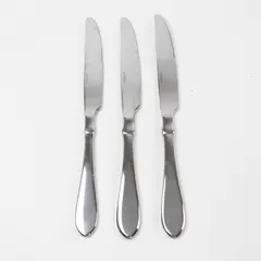 Set of 3 Oneida Vertex Stainless "New French" Solid Knives