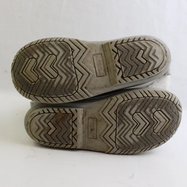 London Fog Collection Children's Size 1 White/Gray Faux Fur Snow Boots