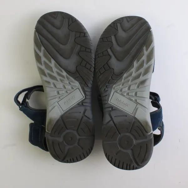 Dr. Scholl’s Women’s 9.5M Blue Leather and Fabric Adelle Sandals