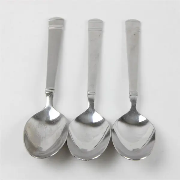 Set of 3 Oneida Tiramisu Stainless Place/Oval Soup Spoons