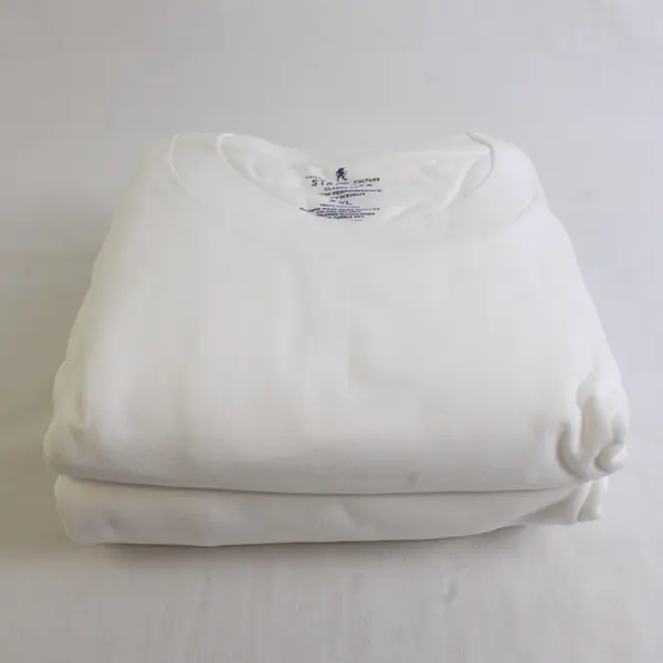 Stafford 4-Pack Men's XXL Heavy Weight White 100% Cotton Crew-Neck T-Shirt New