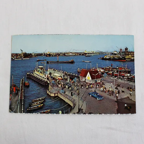 Lot Of 2 Amsterdam Color Postcards 1960s Prins Hendrikkade St Nicholas Church 