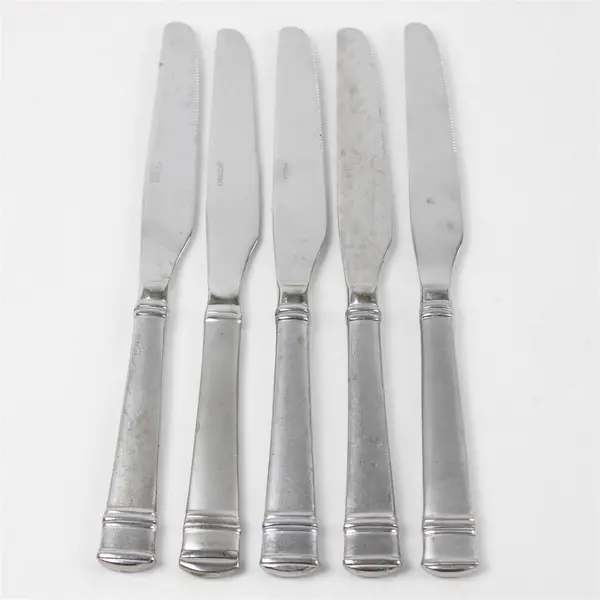 Set of 5 Oneida Tiramisu Stainless "New French" Solid Knives