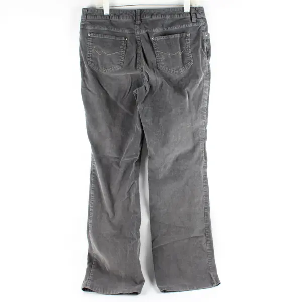 St. John's Bay Women's 12 Gray Corduroy Secretly Slender Boot Cut Pants