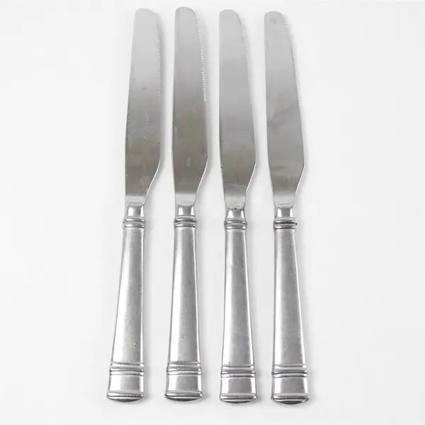 Set of 4 Oneida Tiramisu Stainless "New French" Solid Knives