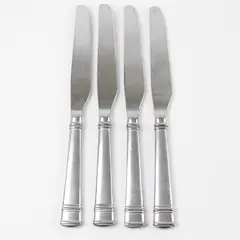 Set of 4 Oneida Tiramisu Stainless "New French" Solid Knives