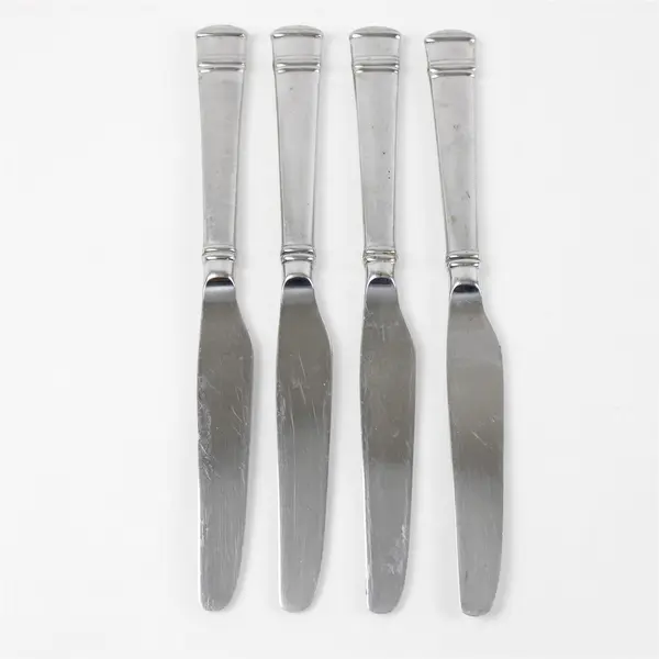 Set of 4 Oneida Tiramisu Stainless "New French" Solid Knives