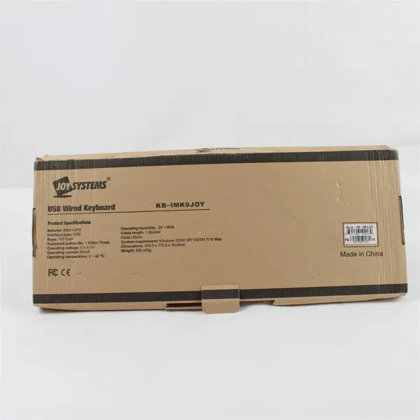 Joy Systems KB-IMK9JOY USB Wired Full-Size Keyboard Open Box