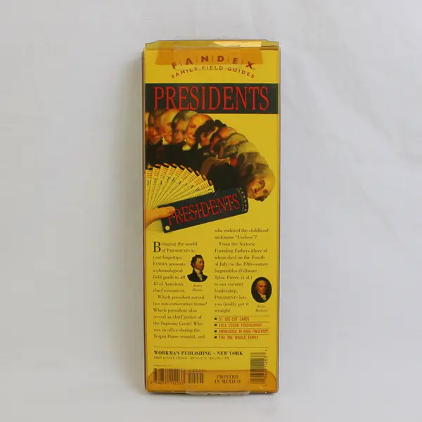 Fandex Family Field Guides: Presidents Flash Cards 2001 Edition George W Bush