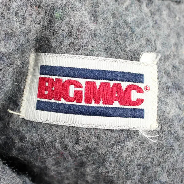 Vintage Big Mac Men's 2XLT 56" Thick Denim Chore Jacket Blanket Lined, USA Made