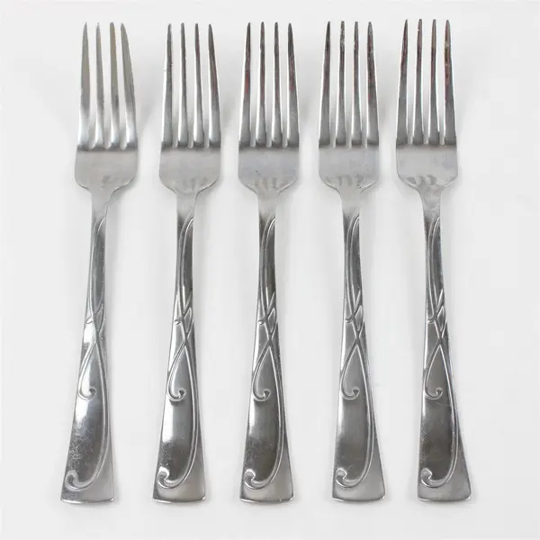 Set of 5  Mikasa Blossom Stainless Forks