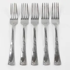 Set of 5  Mikasa Blossom Stainless Forks