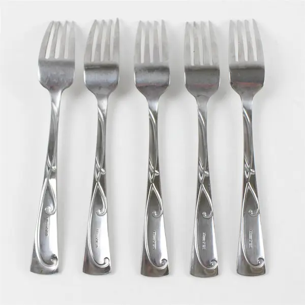 Set of 5  Mikasa Blossom Stainless Forks