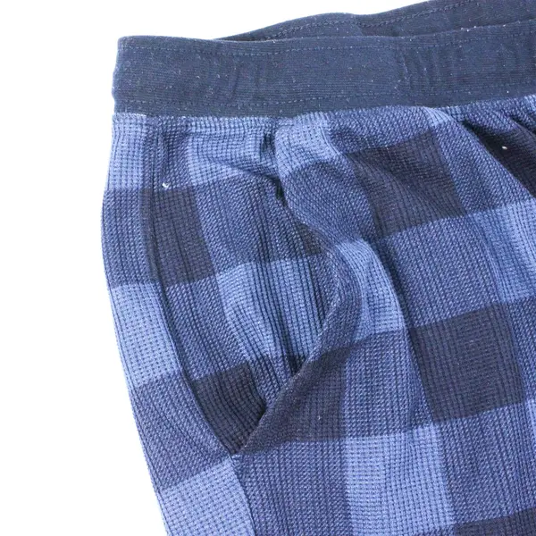 George Men's 3XL (48-50) Blue Stretch Plaid Pattern Jogger Style Sleep Pants