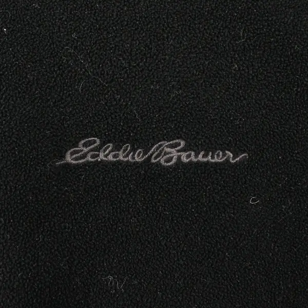 Eddie Bauer Men's L Tall Black Fleece 1/4 Zip Lightweight Fleece Pullover Jacket