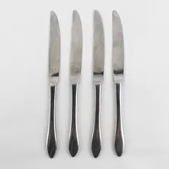 Lot of 4 Dansk Altissimo Stainless Flatware Dinner Knives 9" Good