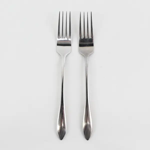 Lot of 2 Dansk Altissimo Stainless Flatware Salad Forks 7" Long Good